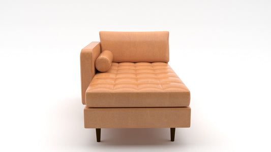 Ladybird Leather Laf Chaise - Hudson Lager