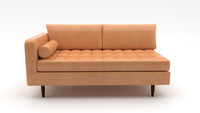 Ladybird Leather Laf Condo Sofa - Hudson Lager