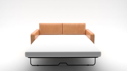 Ladybird 72" Leather Full Sleeper Loveseat -