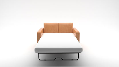 Ladybird 54" Leather Twin Sleeper Chair -