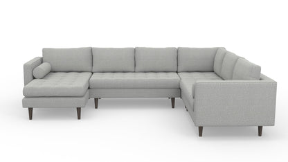 Ladybird 133" Corner Sectional with Left Chaise - Nepal Pebble