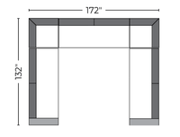 Lago Vista 172" Large U Sectional - Peyton Slate