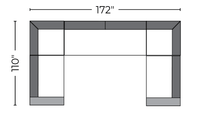 Lago Vista 172" Small U Sectional - Peyton Slate