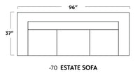 Lamar 96" Estate Sofa -