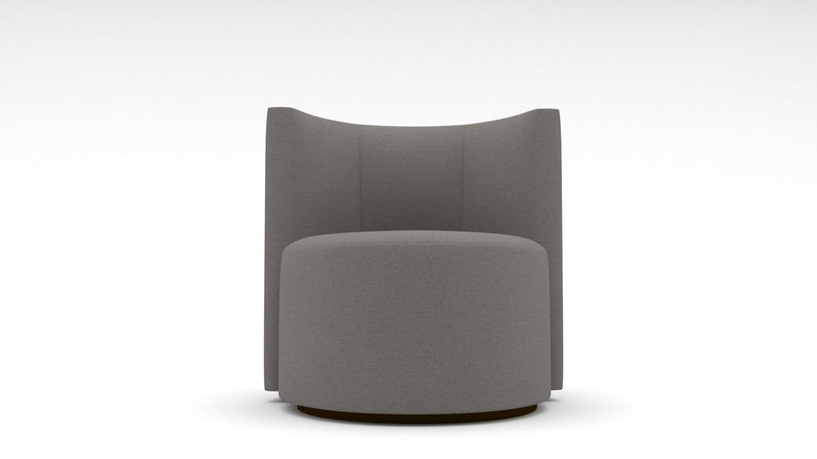 Lucy Half Round Swivel Chair - Peyton Slate