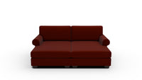 Manor 92" Double Chaise Sectional - Superb Rust