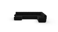 Manor 172" Large Corner Sectional With Laf Chaise - Superb Gunmetal