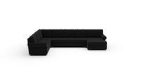 Manor 172" Large Corner Sectional With Raf Chaise - Superb Gunmetal