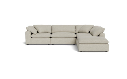 Fluffy 133.5" 4 Piece Sectional w/Otto - Merit Dove