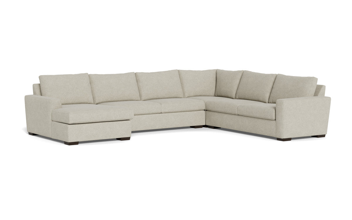 Mesa 156" Corner Sectionals w. Left Chaise - Merit Dove