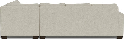 Track 121" Right Chaise Sleeper Sectional - Merit Dove