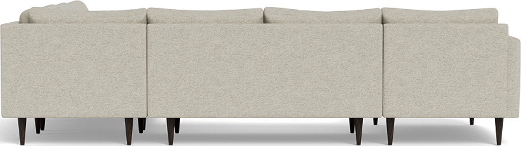 Wallace 130" Untufted Corner Sectionals w. Left Chaise - Merit Dove