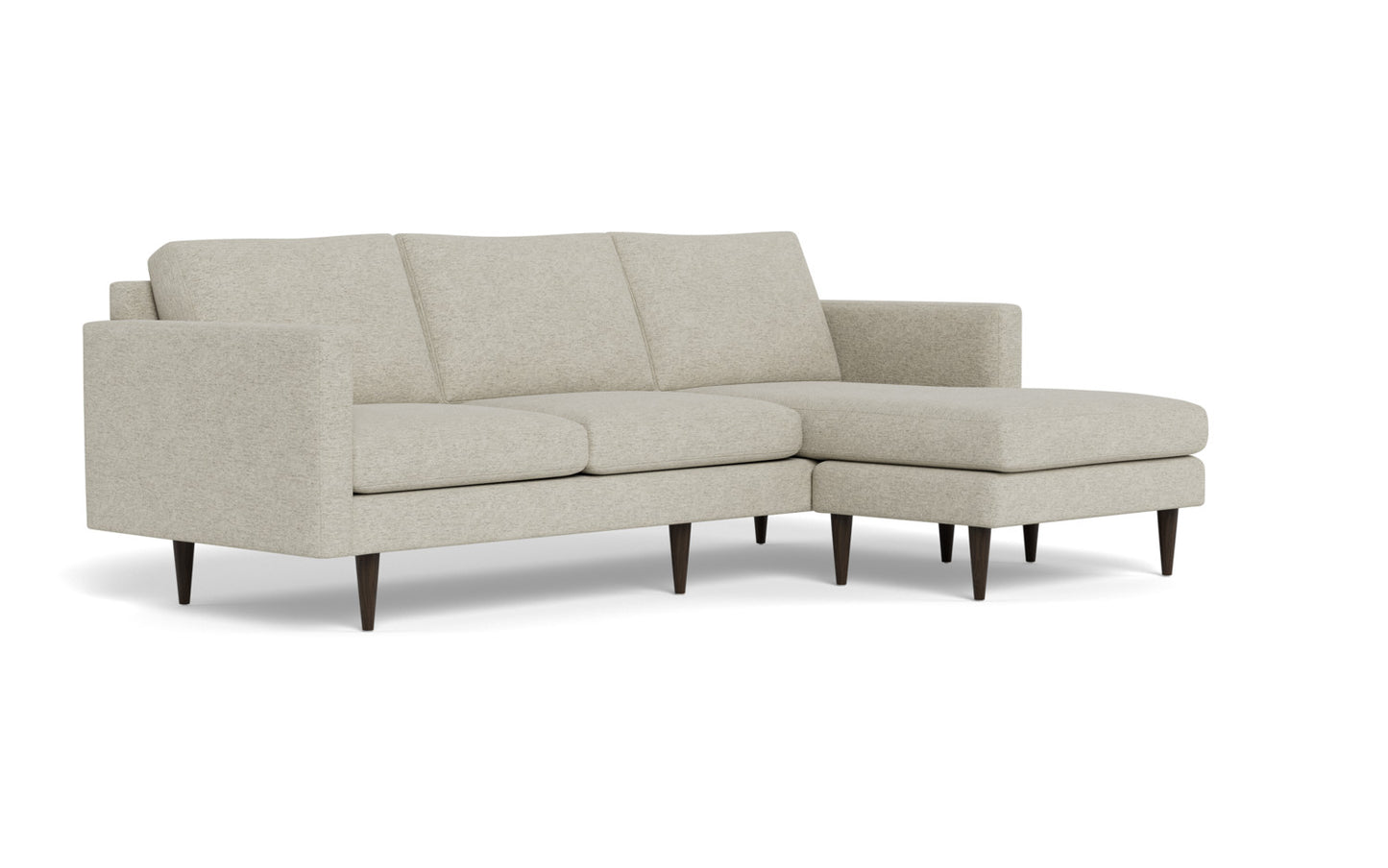 Wallace 98" Untufted Reversible Chaise Sofa - Merit Dove