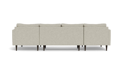 Wallace 126" Untufted Double Chaise U Sectional - Merit Dove