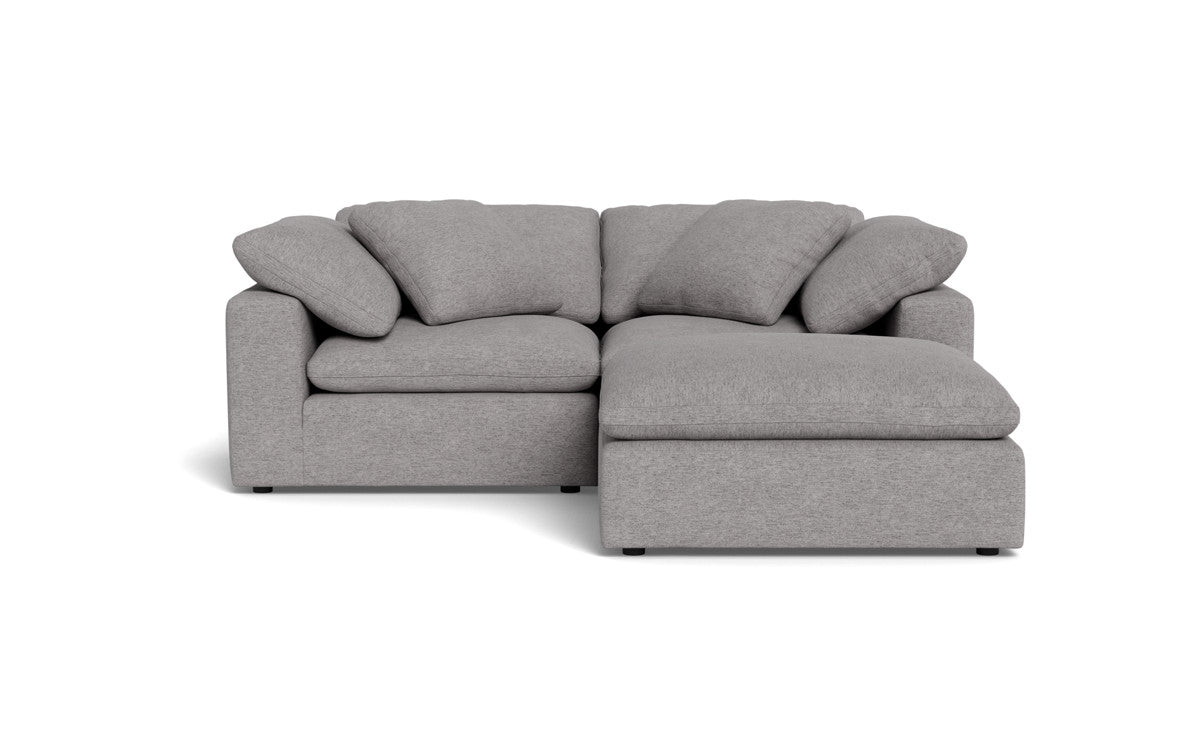 Fluffy 89" 2 Piece Sofa w/Otto - Merit Graystone