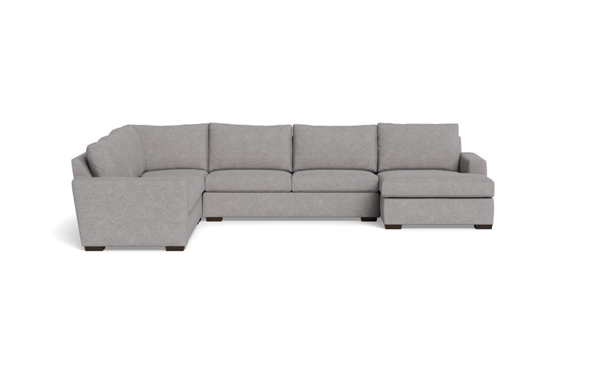 Mesa 156" Corner Sectionals w. Right Chaise - Merit Graystone