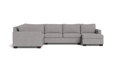 Track 141" Corner Sectionals w. Right Chaise - Merit Graystone