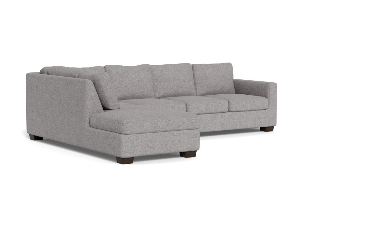 Track 121" Left Chaise Sleeper Sectional - Merit Graystone