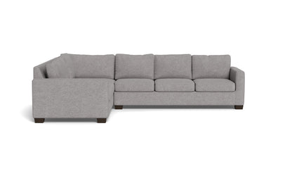 Track 121" Left Corner Sectional - Merit Graystone