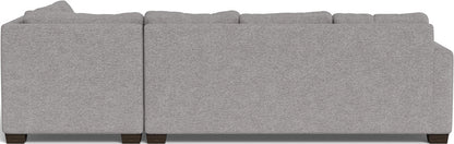 Track 121" Right Chaise Sleeper Sectional - Merit Graystone
