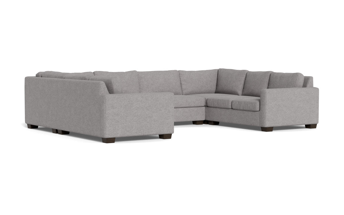 Track 141" Corner Sofa U Sectional - Merit Graystone