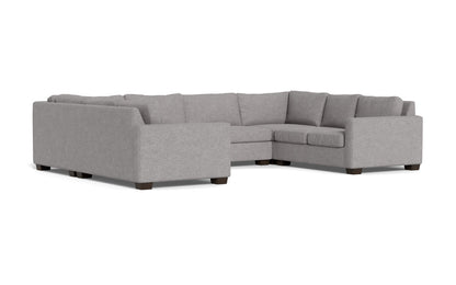 Track 141" Corner Sofa U Sectional - Merit Graystone