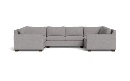 Track 141" Corner Sofa U Sectional - Merit Graystone