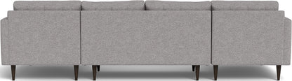 Wallace 126" Double Chaise U Sectional - Merit Graystone