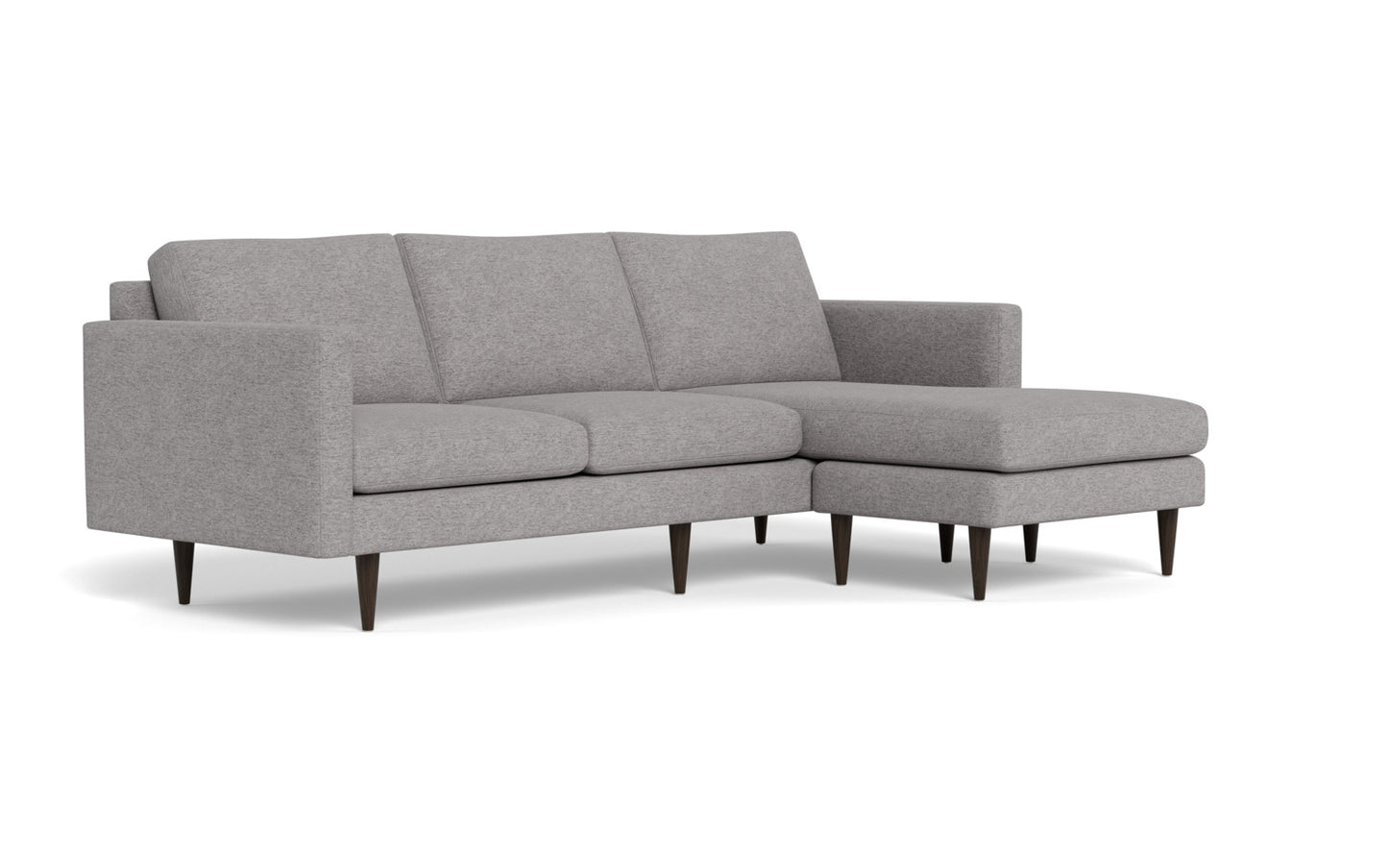 Wallace 98" Untufted Reversible Chaise Sofa - Merit Graystone