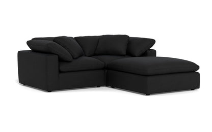 Fluffy 89" 2 Piece Sofa w/Otto - Merit Onyx
