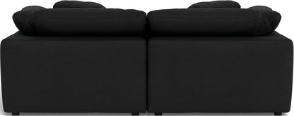 Fluffy 89" 2 Piece Sofa w/Otto - Merit Onyx