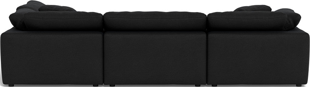 Fluffy 133.5" 4 Piece Sectional w/Otto - Merit Onyx