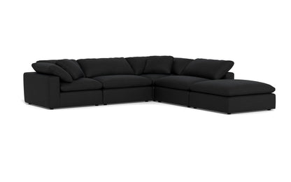 Fluffy 133.5" 4 Piece Sectional w/Otto - Merit Onyx