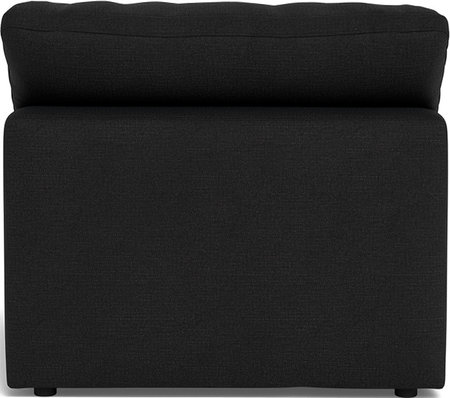 Fluffy Small Armless Chair - Merit Graystone