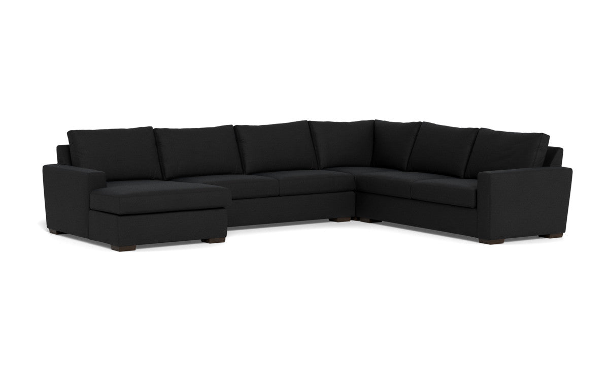 Mesa 156" Corner Sectionals w. Left Chaise - Merit Onyx