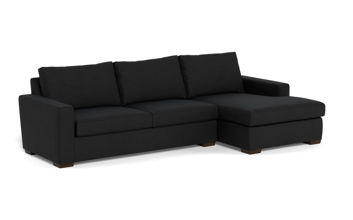 Mesa 123" Right Chaise Sectional - Merit Onyx