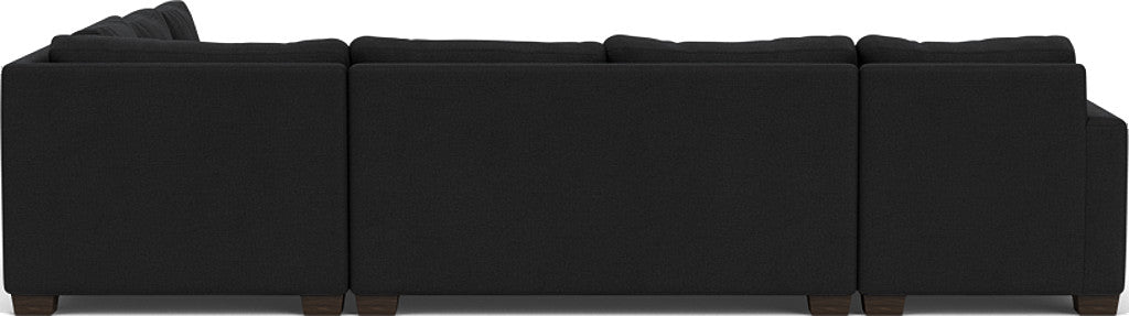 Track 141" Corner Sectionals w. Left Chaise - Merit Onyx