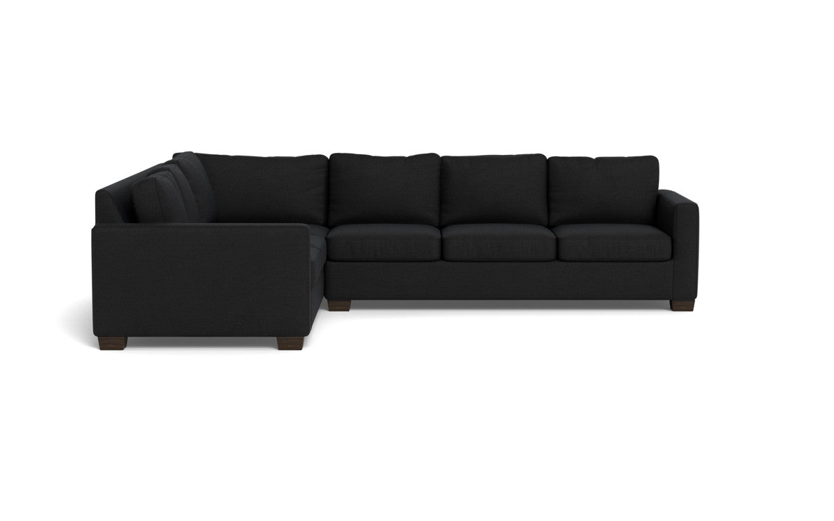 Track 121" Left Corner Sectional - Merit Onyx