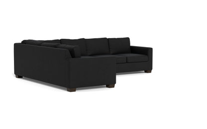 Track 121" Left Corner Sectional - Merit Onyx