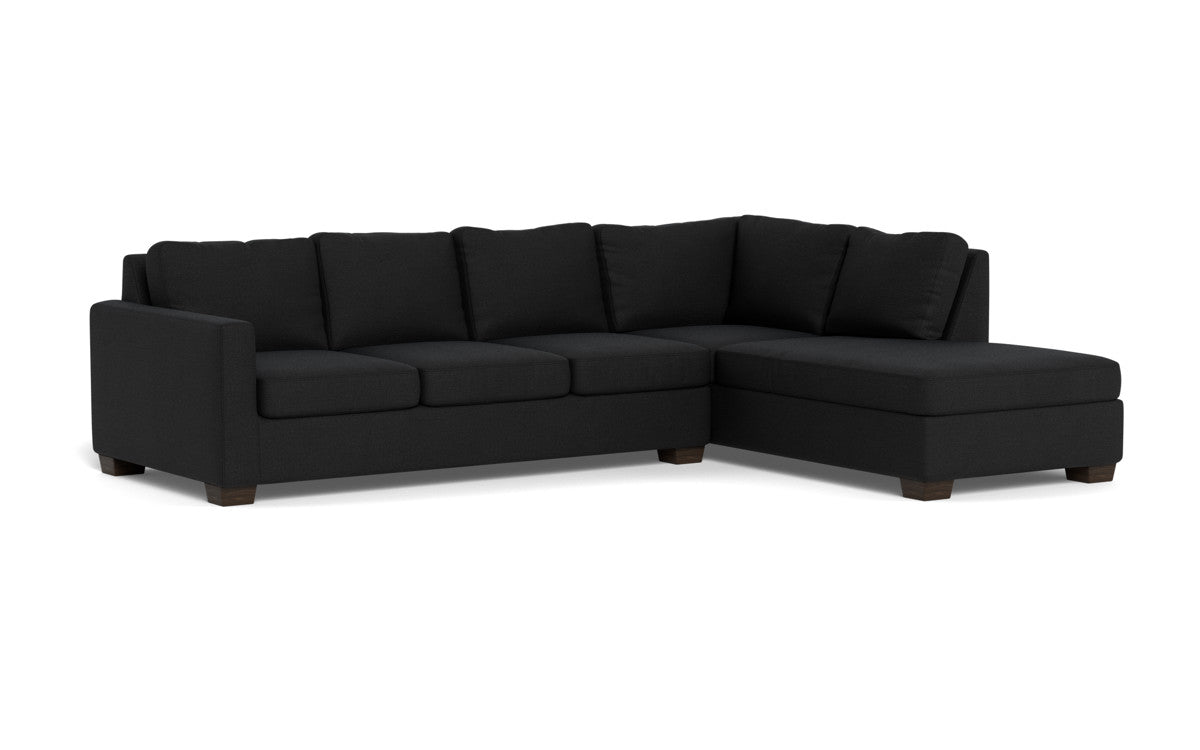 Track 121" Right Chaise Sleeper Sectional - Merit Onyx