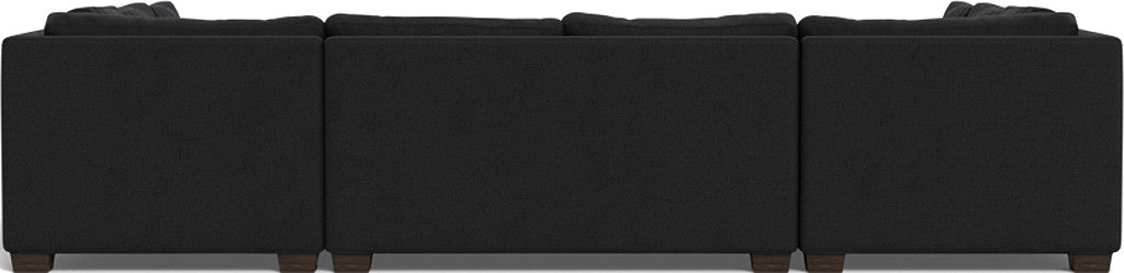 Track 141" Corner Sofa U Sectional - Merit Onyx