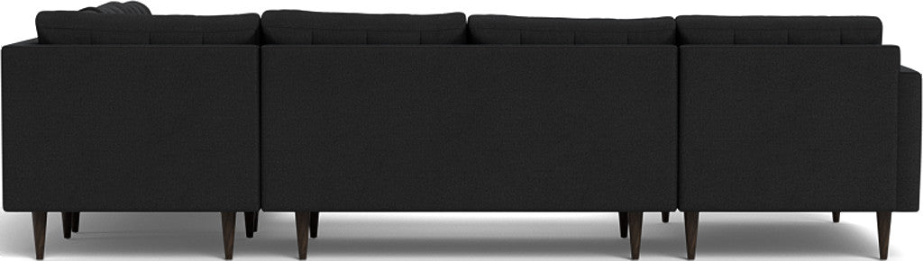 Wallace 130" Corner Sectionals w. Left Chaise - Merit Onyx