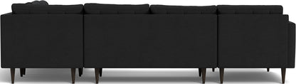 Wallace 130" Corner Sectionals w. Left Chaise - Merit Onyx