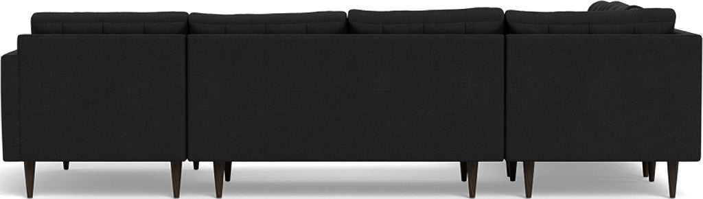 Wallace 130" Corner Sectionals w. Right Chaise - Merit Onyx