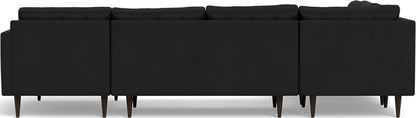 Wallace 130" Corner Sectionals w. Right Chaise - Merit Onyx