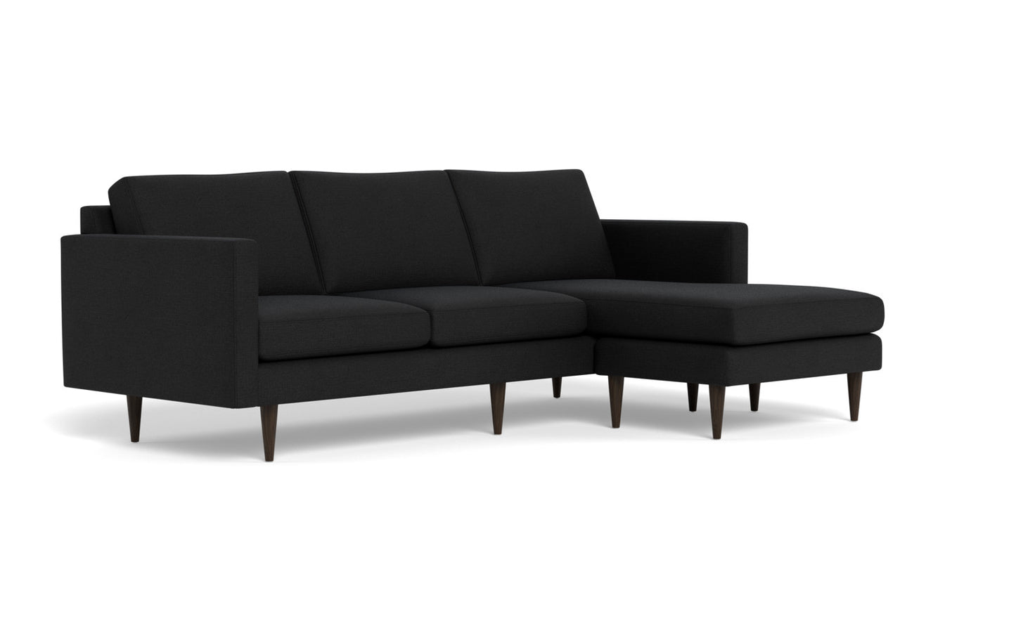 Wallace 98" Untufted Reversible Chaise Sofa - Merit Onyx