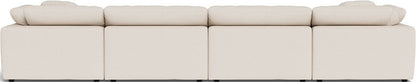 Fluffy 178" 4 Piece Sectional W/Double Otto - Merit Snow