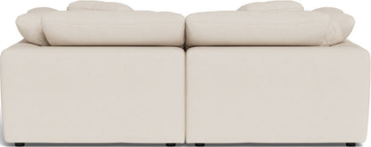 Fluffy 89" 2 Piece Sofa w/Otto - Merit Snow