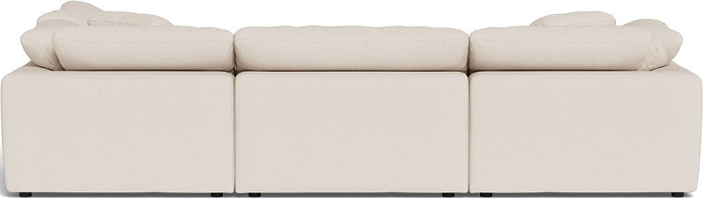 Fluffy 133.5" 4 Piece Sectional w/Otto - Merit Snow
