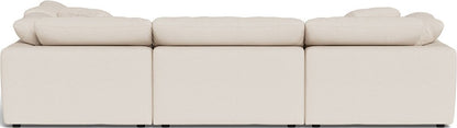 Fluffy 133.5" 4 Piece Sectional w/Otto - Merit Snow